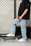Cracked Soda |  Rafi straight leg Jeans Blue