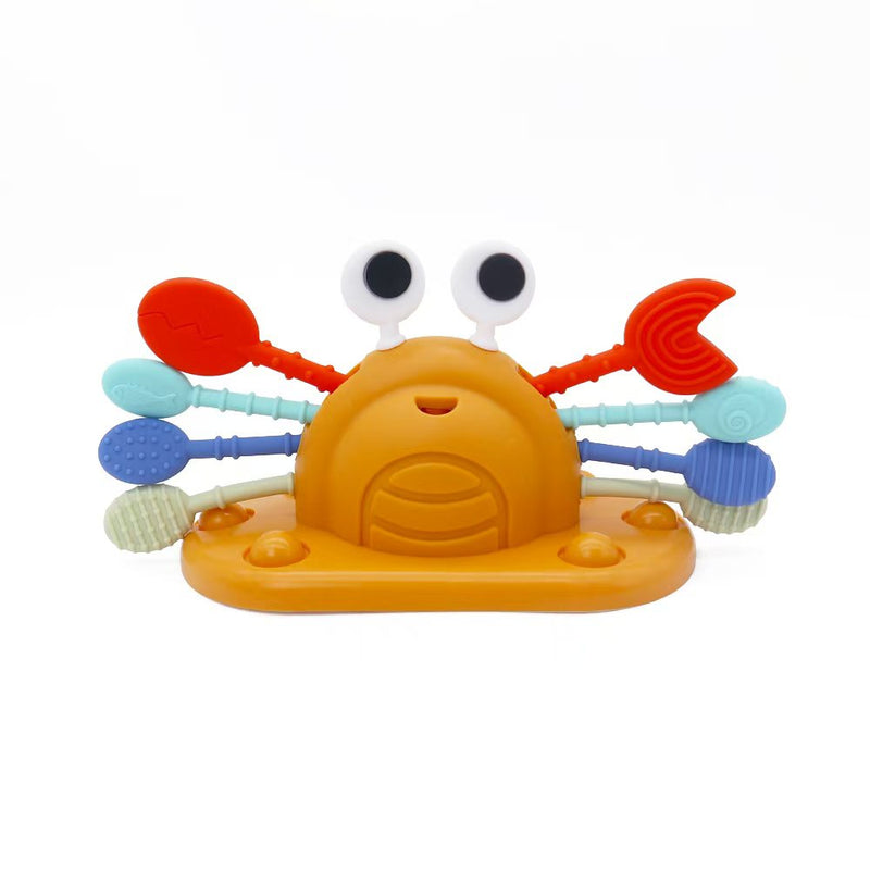 Silicone Crab Pull String Sensory Toy