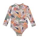 Crywolf | Long Sleeve Swimsuit-Tropical Floral