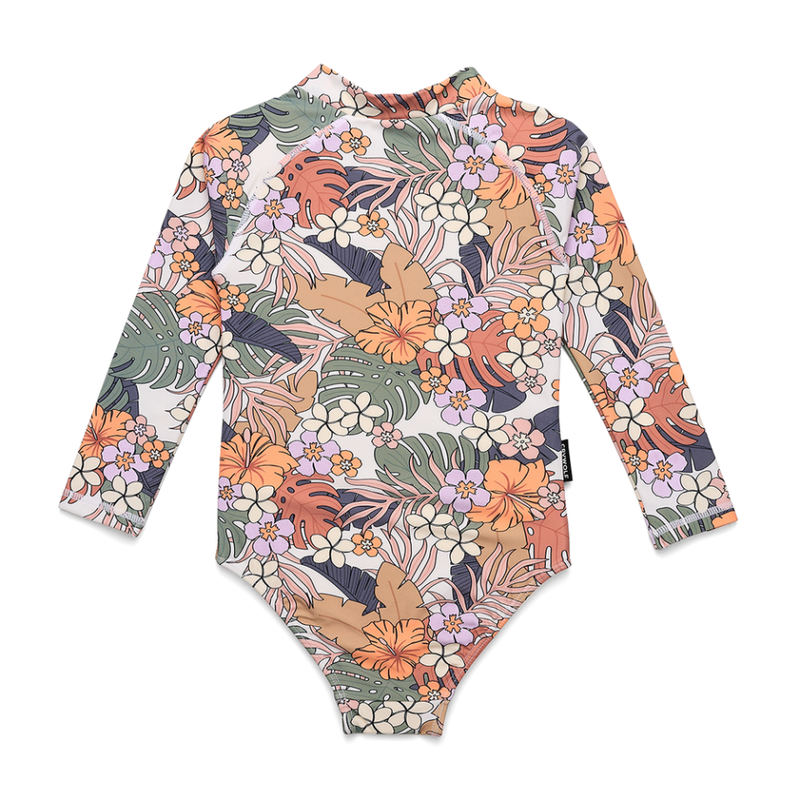 Crywolf | Long Sleeve Swimsuit-Tropical Floral