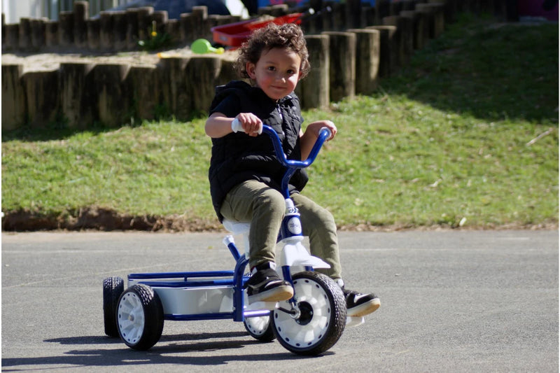 Tri-ang 2.0 Tuff Trike  with Push Bar - Blue