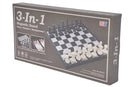 Magnetic 3 in 1 (Chess/Checkers/Backgammon) 14"