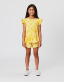 Radicool | Sunshine Tie Dye Frill Tee