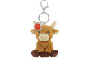 Keeleco Highland Cow Plush Bag Charm Keychain