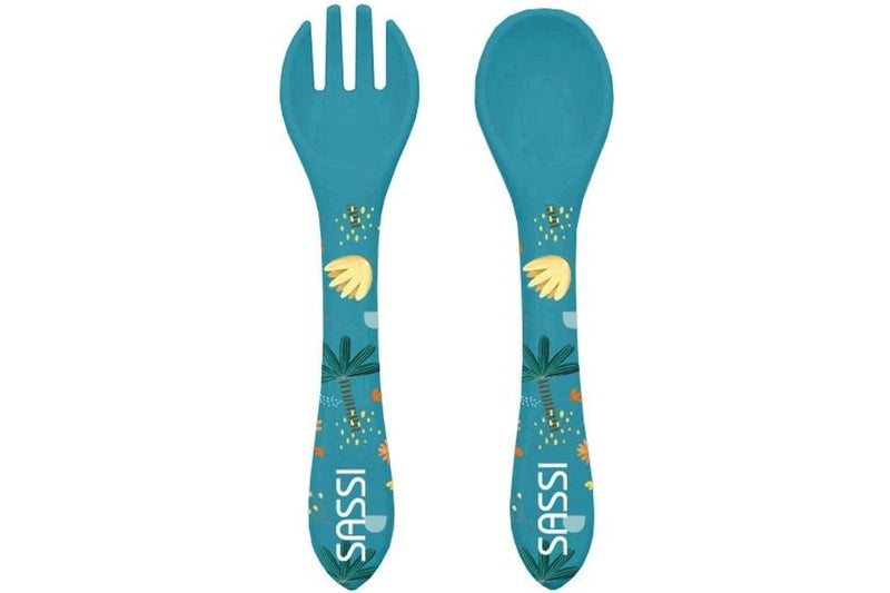 Sassi Silicone Cutlery Set - Chewy The Elephant