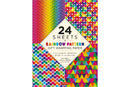24 sheets of Rainbow Patterns Gift Wrapping Paper