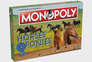 Monopoly Kids Family Horses & Ponies Trading Board Game w Top Trumps Card 8y+