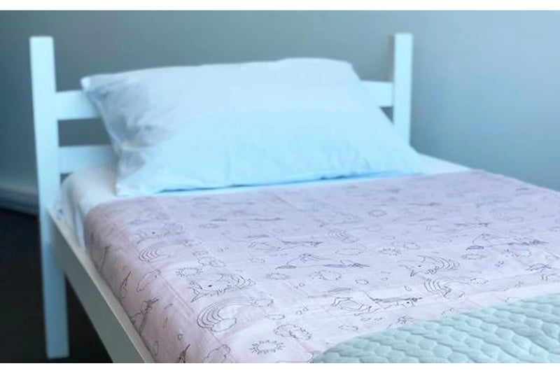 Brolly Sheets | Dusty Rose Unicorn - King Single