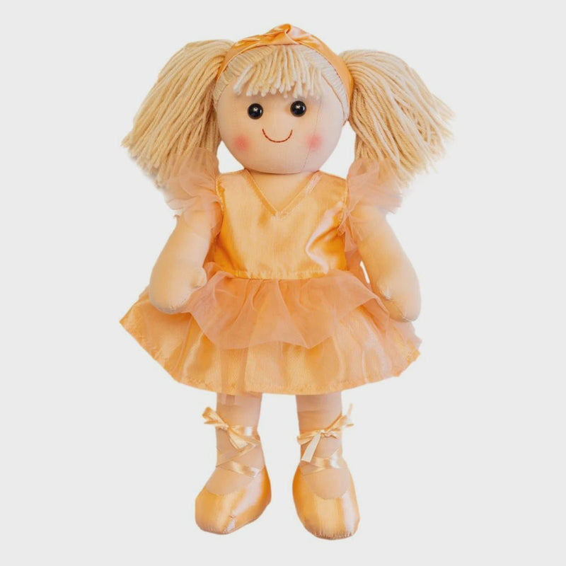 Hopscotch Lovely Soft Rag Doll Amber Girl Dressed Large 35cm