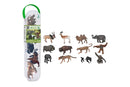 CollectA Mini Wild Animals Tube B 12 Piece