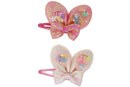 Pink Poppy: Fun Holographic Glitter - Hair Clips RRP $11.99