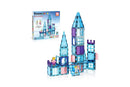 PicassoTiles 72pc Magnetic Tiles Winter Ice Castle Set