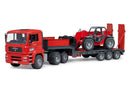 Bruder | Man Low Loader Truck w Manitou Telescopic Loader