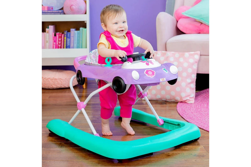 Bright Starts: Little Speedster 3 in 1 Car Walker - Purple Power