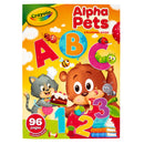 Crayola Alpha Pets Colouring Book With Stickers 96 Pages