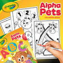 Crayola Alpha Pets Colouring Book With Stickers 96 Pages