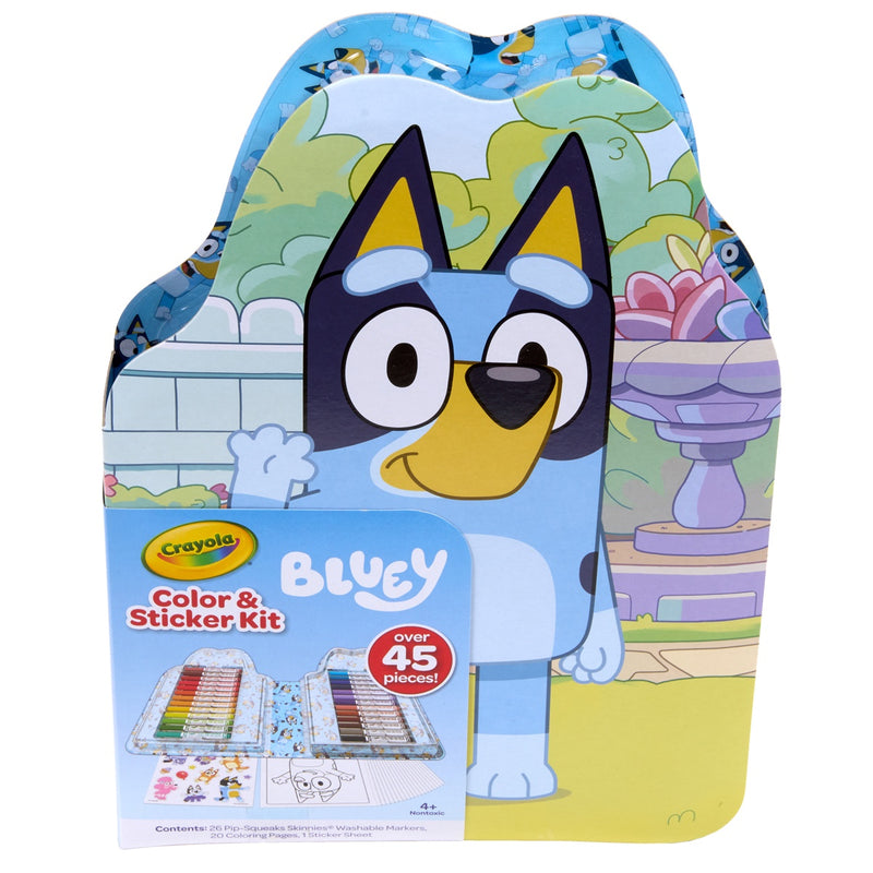 Crayola Colour & Sticker Bluey Kit 45 Piece