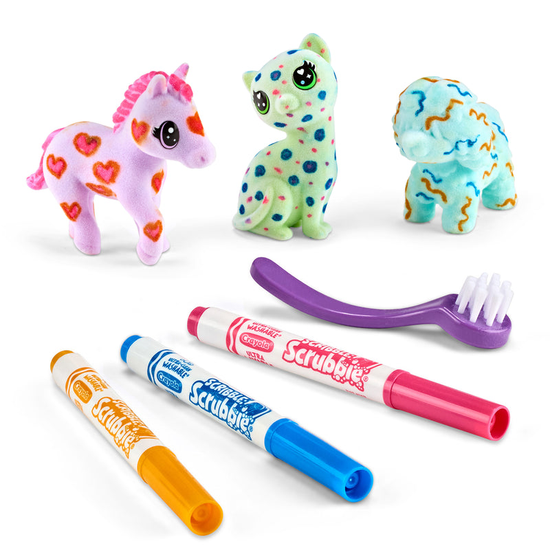 Crayola Scribble Scrubbies 3Pk Pastel Pets