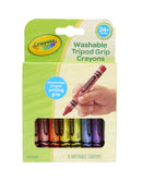 Crayola Young Kids Washable Tripod Grip Crayons 8Pk