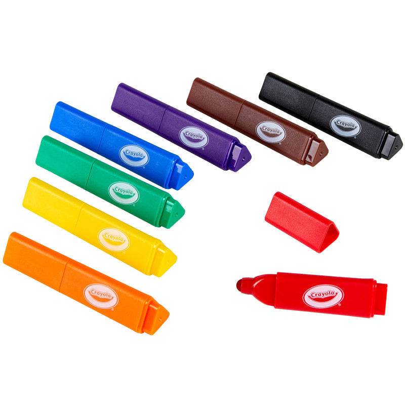 Crayola Young Kids Washable Tripod Grip Markers 8Pk