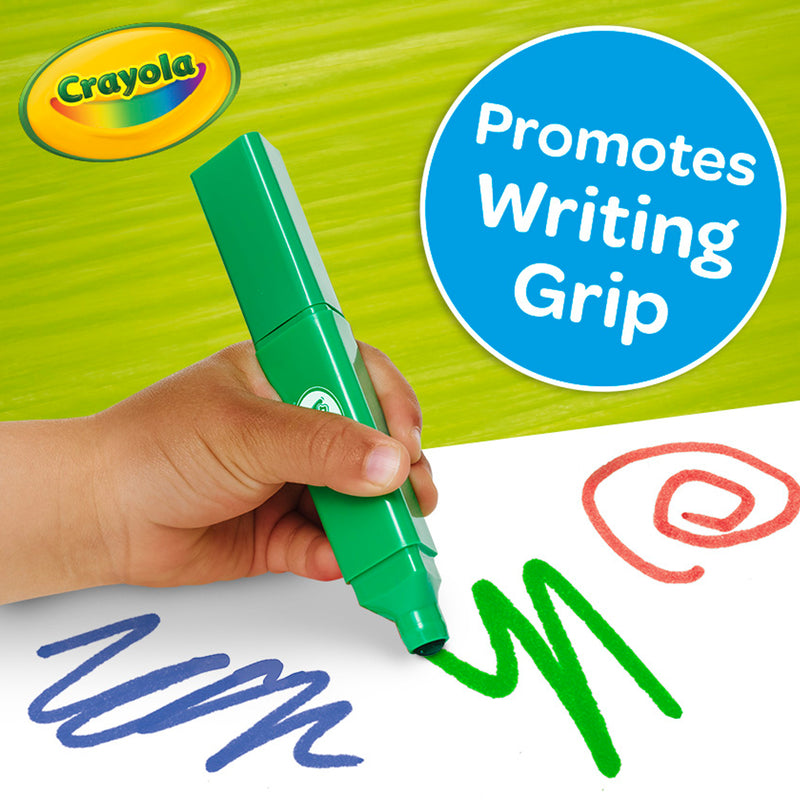 Crayola Young Kids Washable Tripod Grip Markers 8Pk