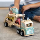 Milan Wooden Educational Wheels on the Road Vehicle Transporter