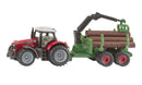 SIKU | 1134 Massey Ferguson with Forestry Trailer