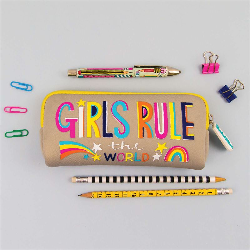 Rachel Ellen - Girls Rule - Neoprene Pencil Case