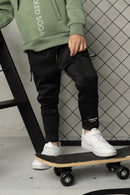 Cracked Soda Noah Elevated Trackpant Black 3-8