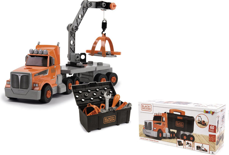 Smoby - Black & Decker - Bricolo Truck - Crane - Toolbox - Truck