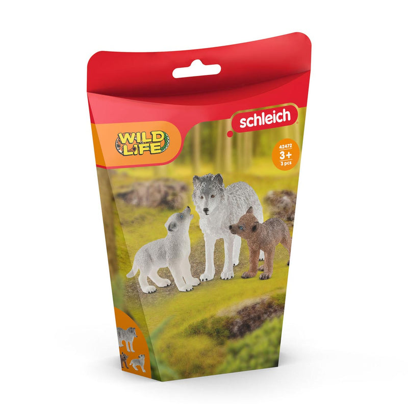 Schleich |  WILD LIFE She-wolf with Wolf Cubs RRP $49.99