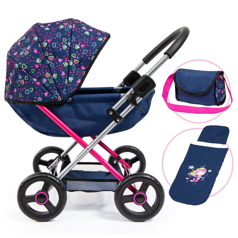 Bayer | Cosy Dolls Pram - Navy Mermaid