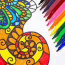 Bazic | Fine Line 12 Classic Colors Washable Markers