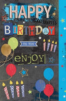 Elegance Happy Birthday Male card