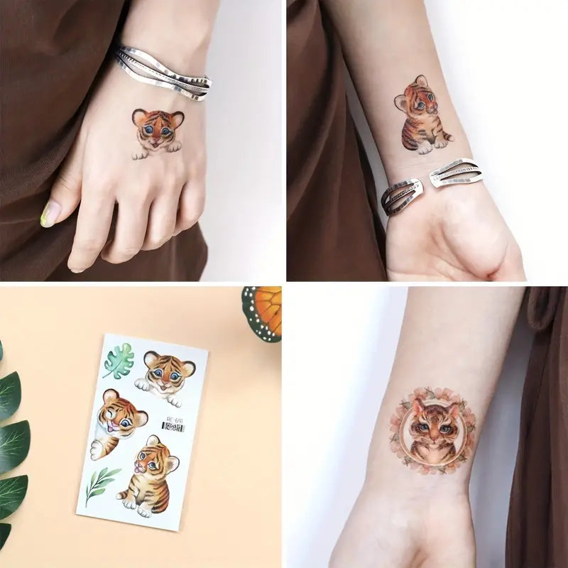 Tiger Temporary Tattoos