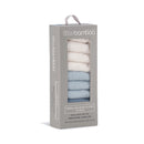 Little Bamboo Towelling Washer 10pk - Retro Blue