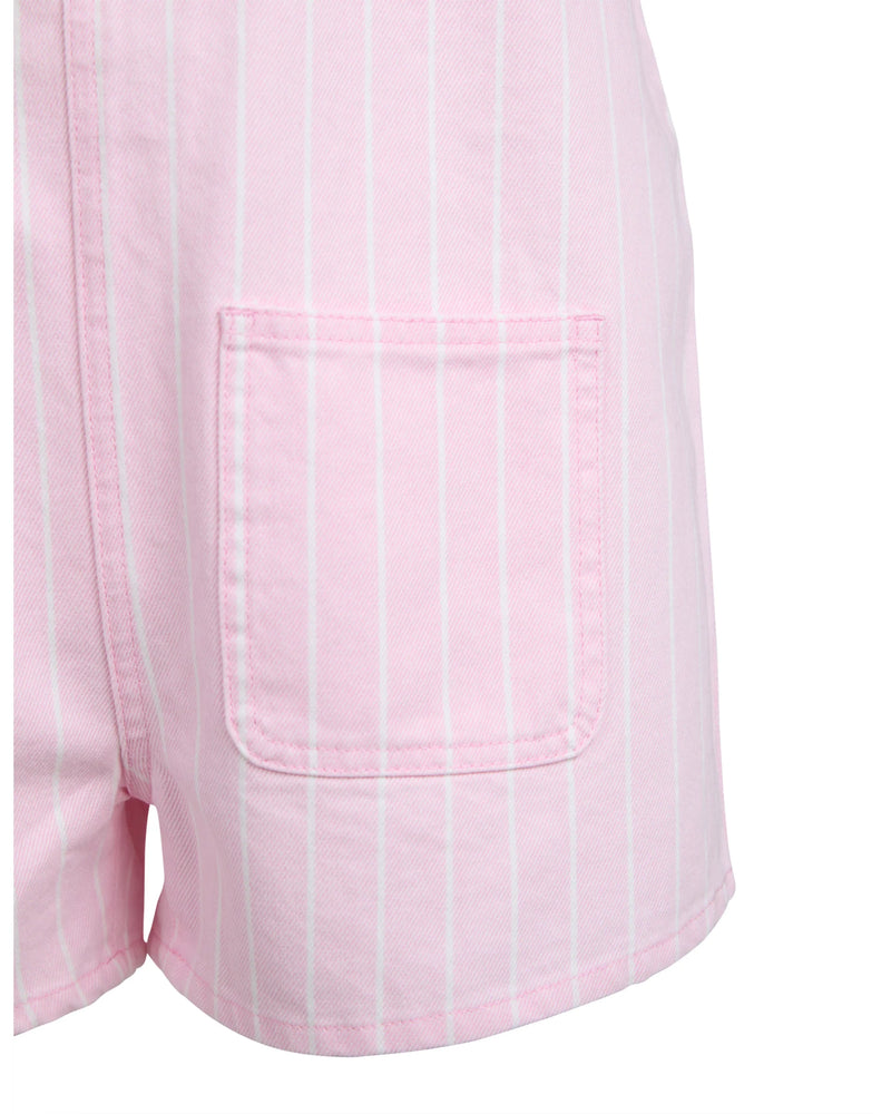 Eve Girl | Wilma Denim Playsuit - Pink (8-14yrs)