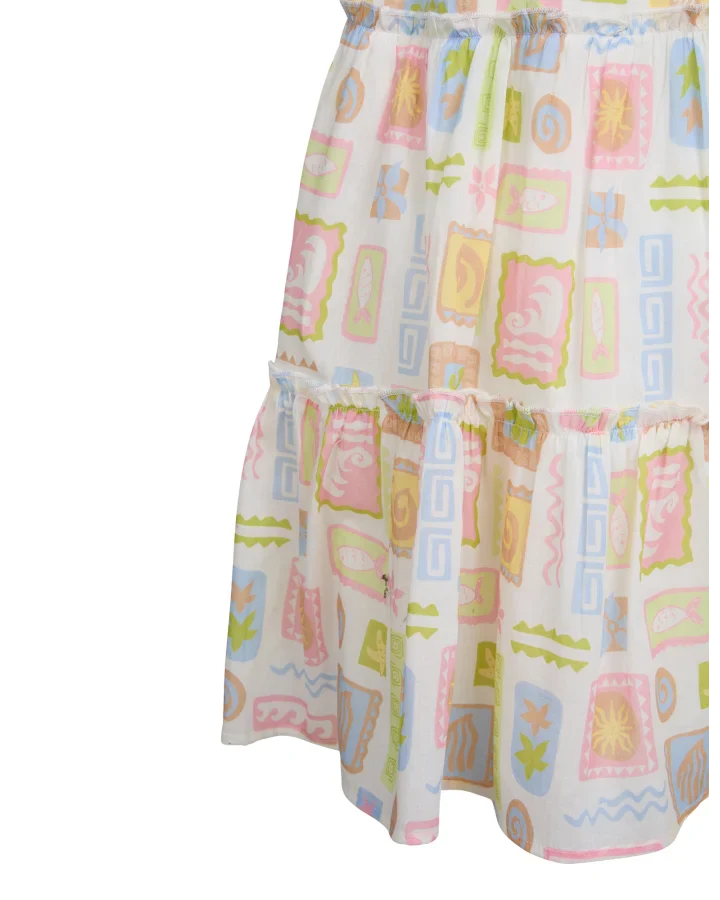 Eve Girl | Matisse Tiered Mini Dress (3-7) - Print
