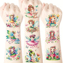 Waterproof Fairy Princess & Butterfly Temporary Tattoos