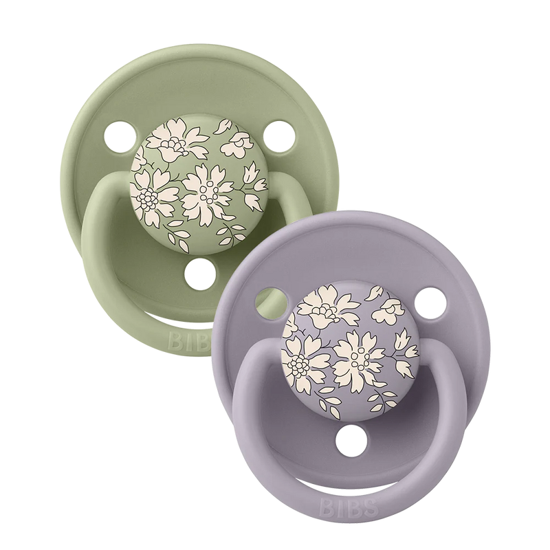 Bibs Pacifier | De Lux Round-Silicon -Liberty