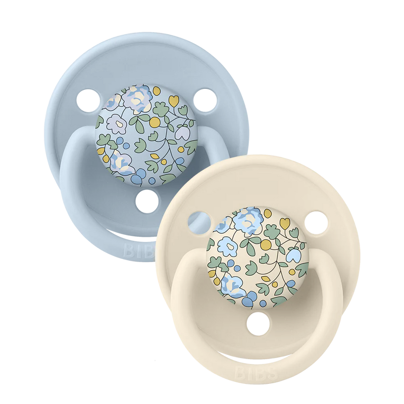 Bibs Pacifier | De Lux Round-Silicon -Liberty
