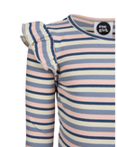 Eve Girl - ANNIE FRILL LSLV RIB - Blue - Kids