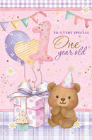 To A Very Speical One Year Old - Birthday Card  Female