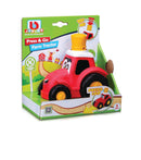 BB Junior: Press & Go Farm Tractor Red
