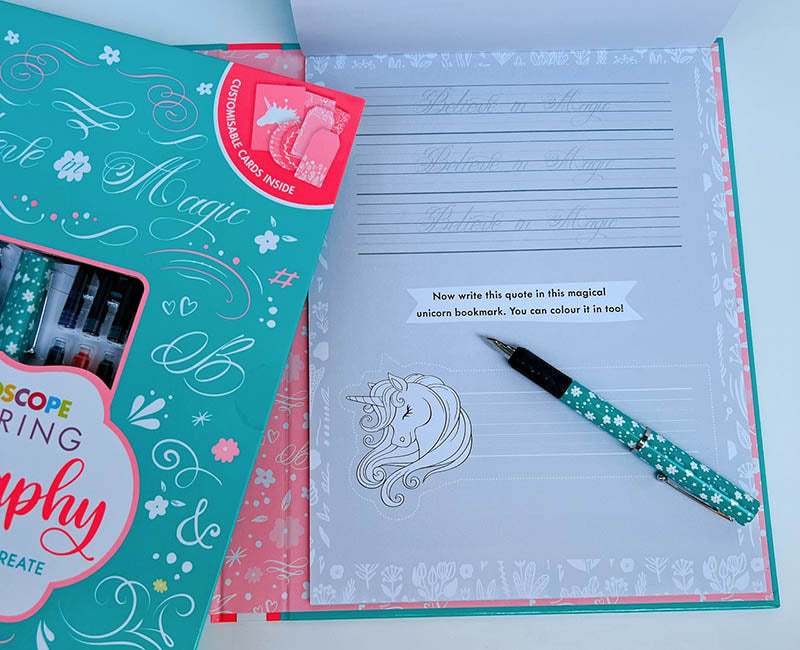 Kaleidoscope Colouring Calligraphy Kit RRP $21.99  SPECIAL