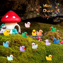 Cute miniature Figurine coloured ducklings Figures