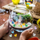 Cute miniature Figurine coloured ducklings Figures