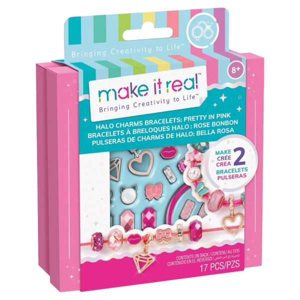 Make it Real - Pretty in Pink Halo Charm Bracelet Kit