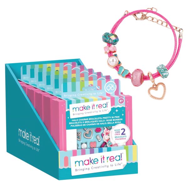 Make it Real - Pretty in Pink Halo Charm Bracelet Kit