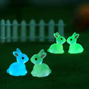 Cute Mini Luminous Resin Bunnies